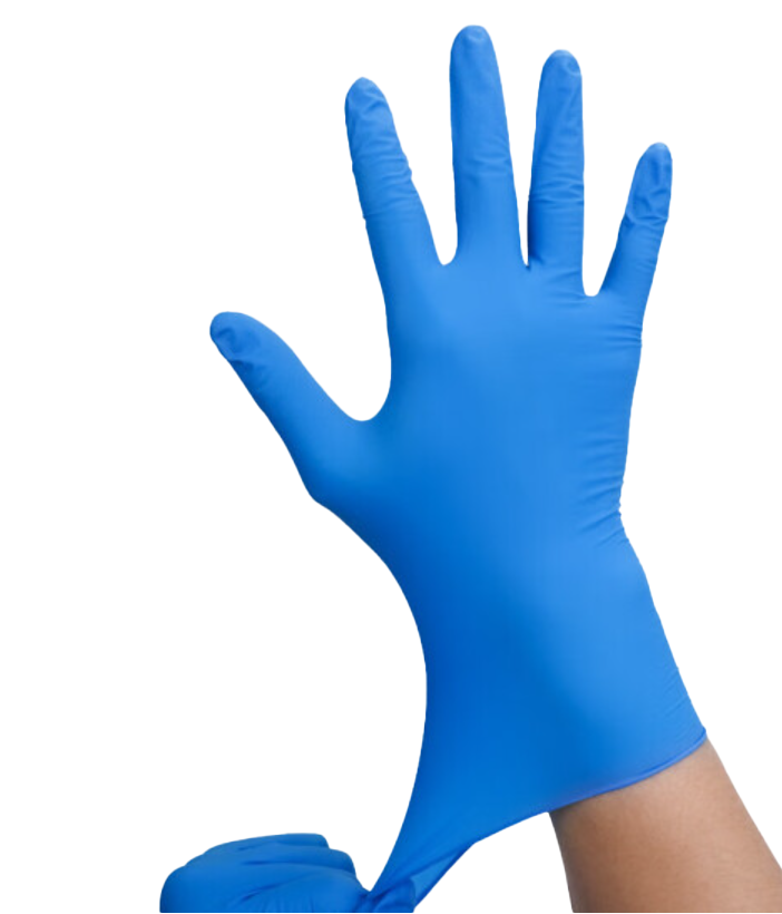 Blue Nitrile Gloves Disposable Gloves Hand Protection Gloves - Powder Free